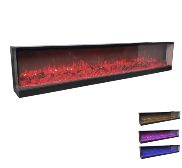 Elektrische Sfeerhaard A'Flame 3-Zijdig 150x20x35 CM - Image 3
