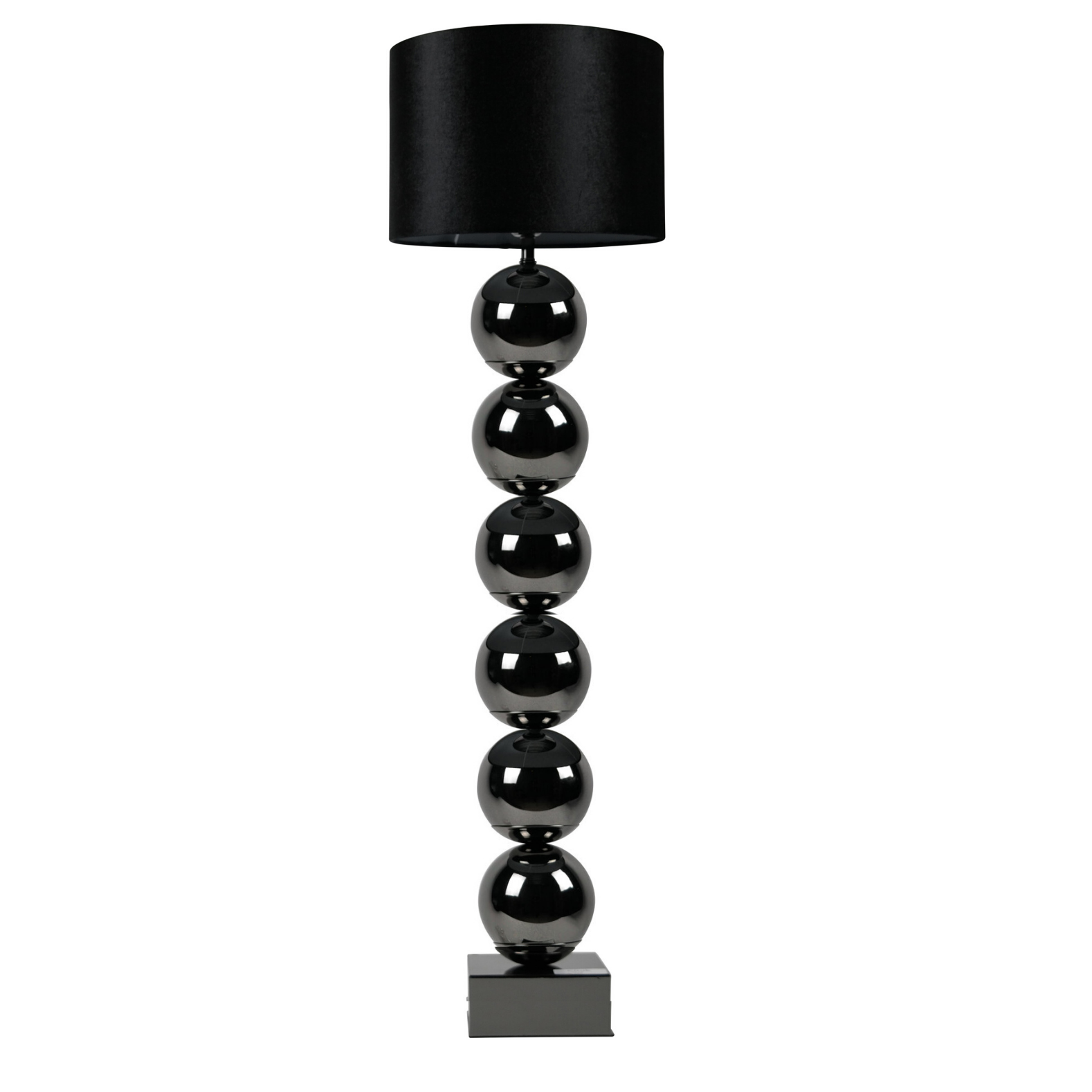 Bollenlamp Antraciet Vloerlamp Vierkante Voet