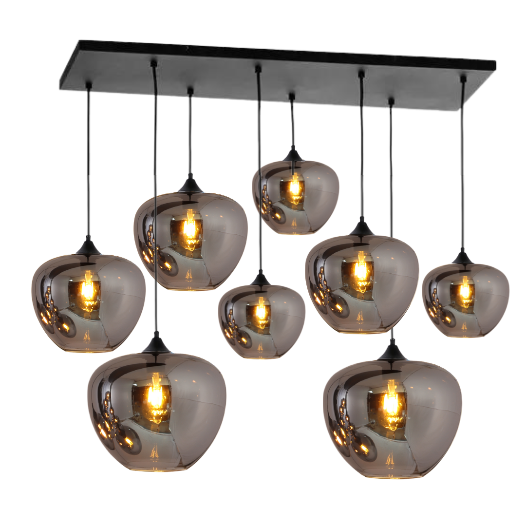 Hanglamp Apples Smoke Glas 8 Lichts