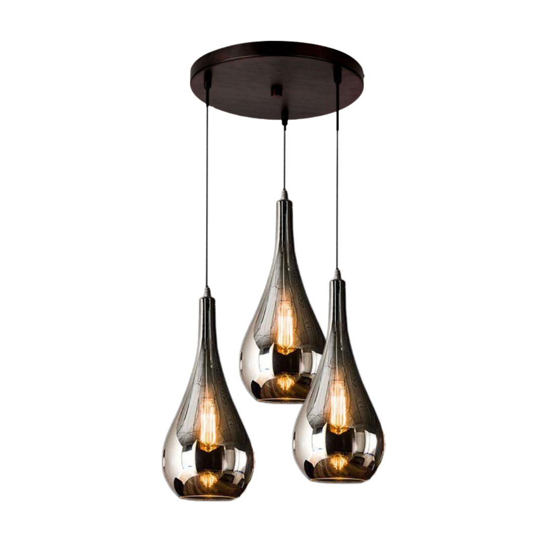 Hanglamp Aurora Smoke Glass 3 Lichts