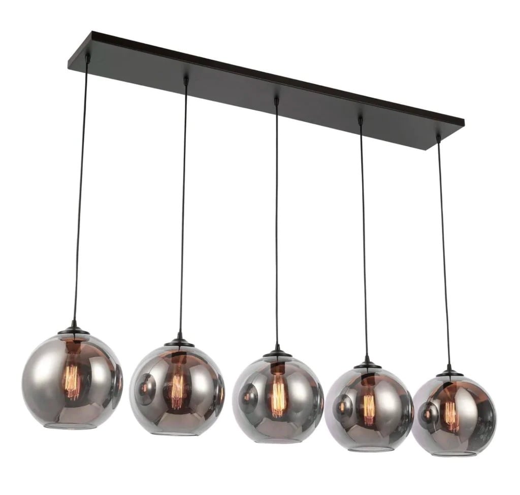 Hanglamp Smoke Glas 5 Lichts