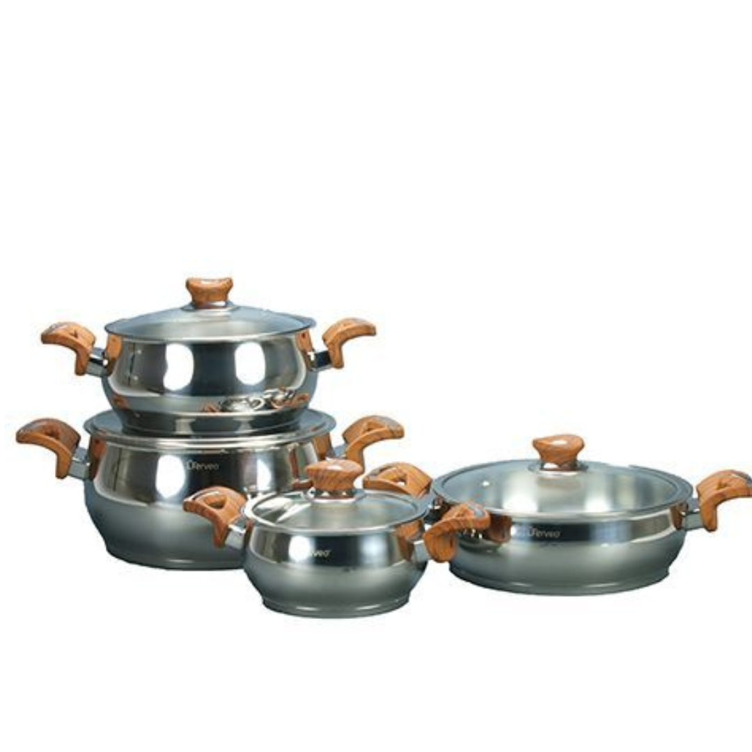 Pannenset Is 8 Delig Bruin Sedef