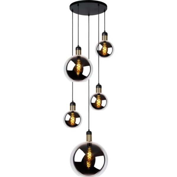 Hanglamp Smoke Glas Dreams 5lichts