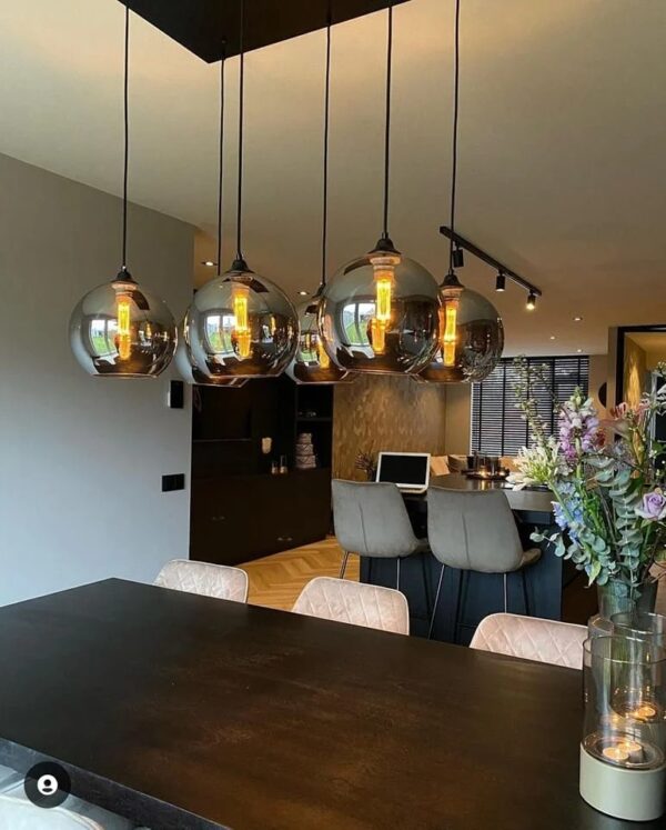 Eclypse 6 Bollen Smoke Hanglamp