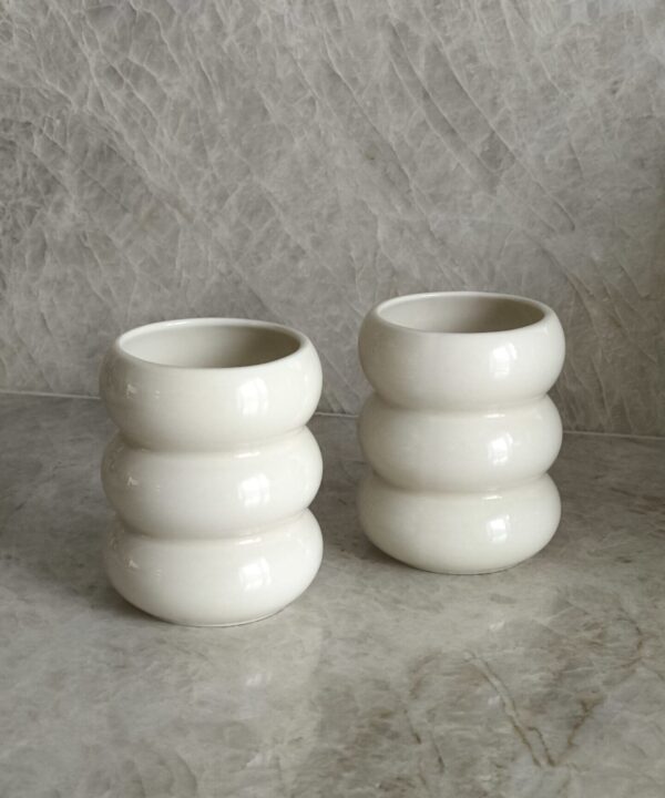 Bubble Wave Keramieken Mok 2 Stuks 400 ml