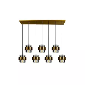 Hanglamp Raffael Zwart 7 Lichts