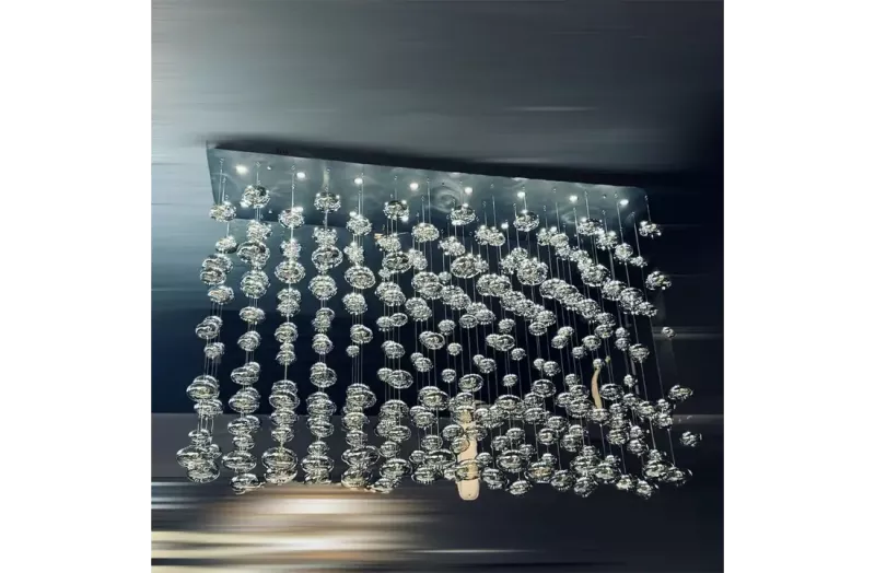 Hanglamp Rainy Bulbs Zwart Ø60 cm