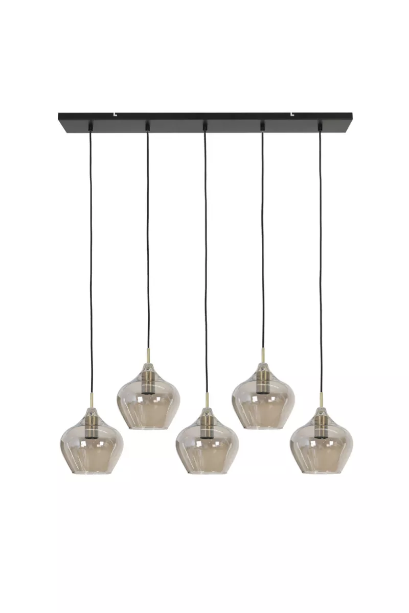 Hanglamp Dorado Smoke/Goud 1 Lichts