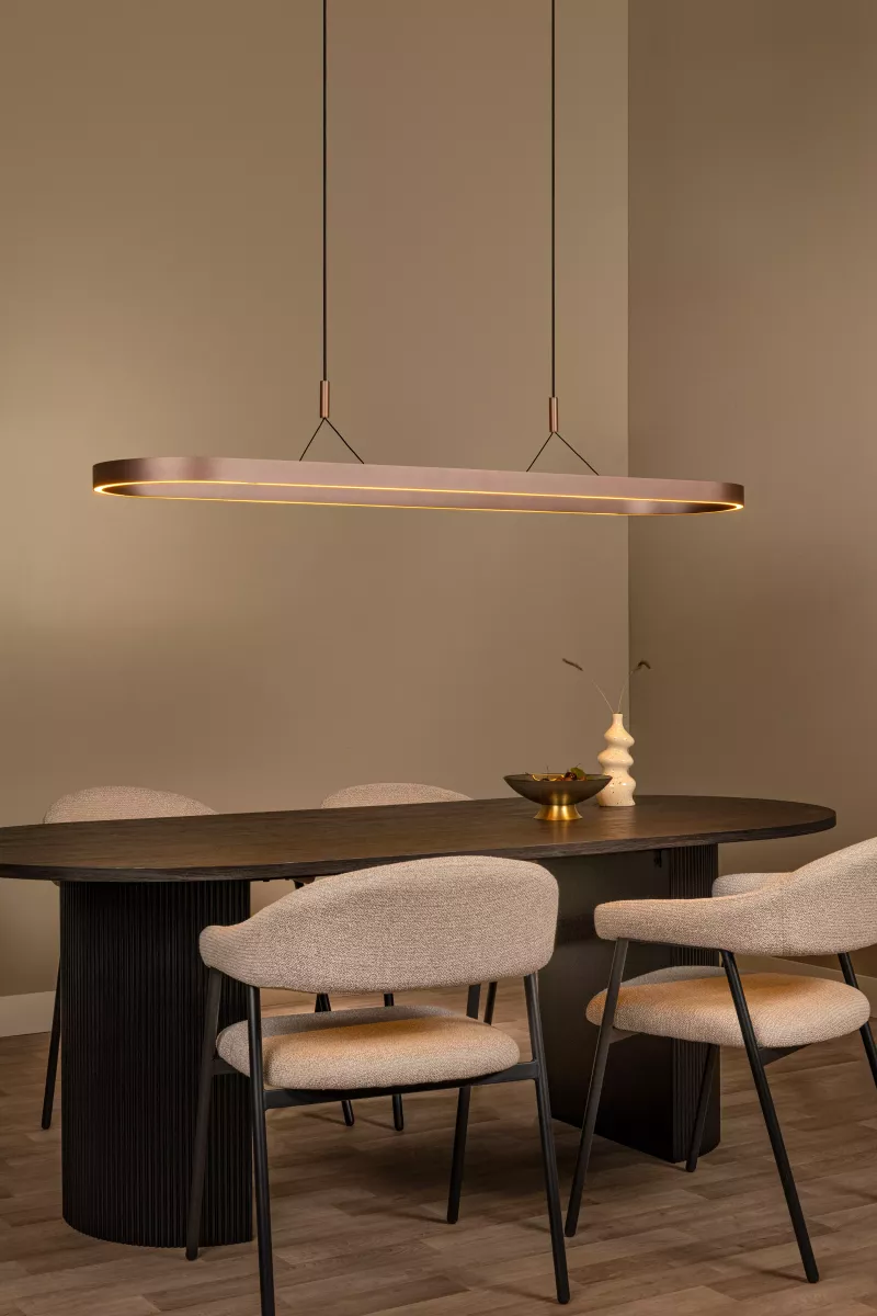 Hanglamp Rivière Bruin Ovaal