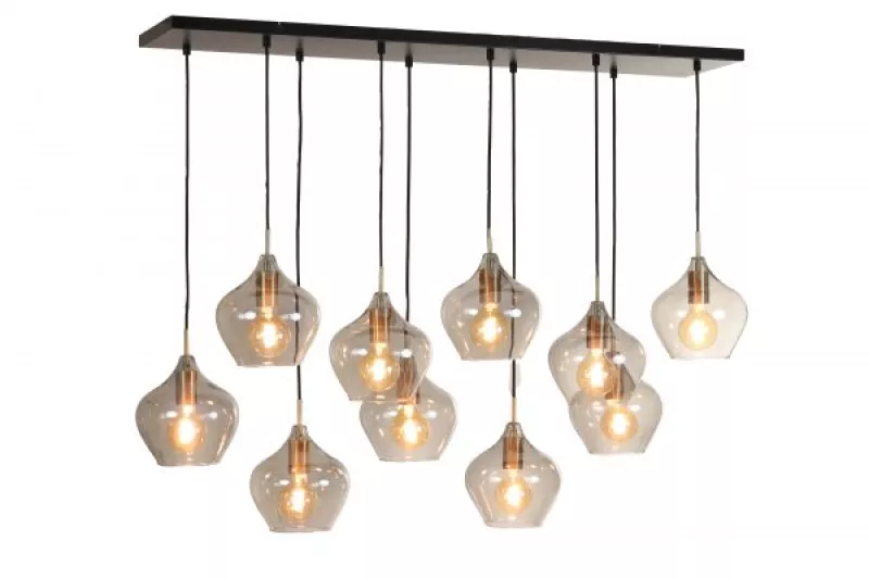 Hanglamp Dorado Smoke/Goud 10 Lichts