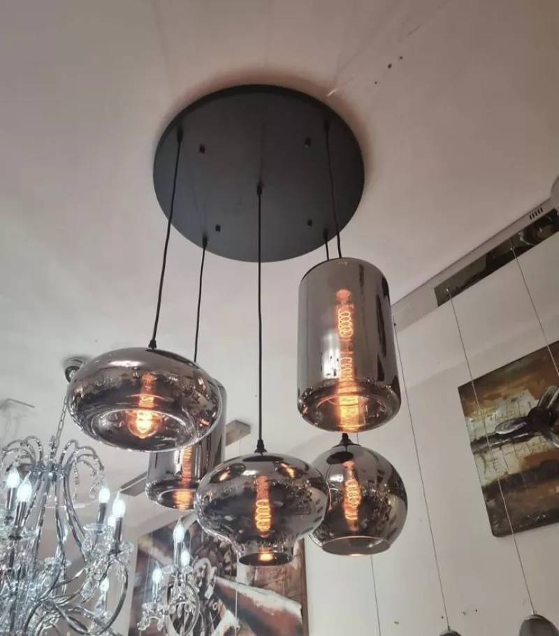 Hanglamp Lumious Smoke 5 Lichts