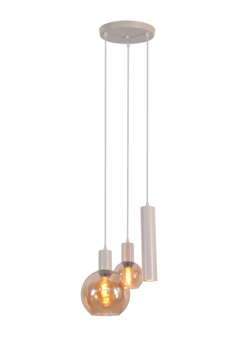 Hanglamp Isabel Beige 3 Lichts