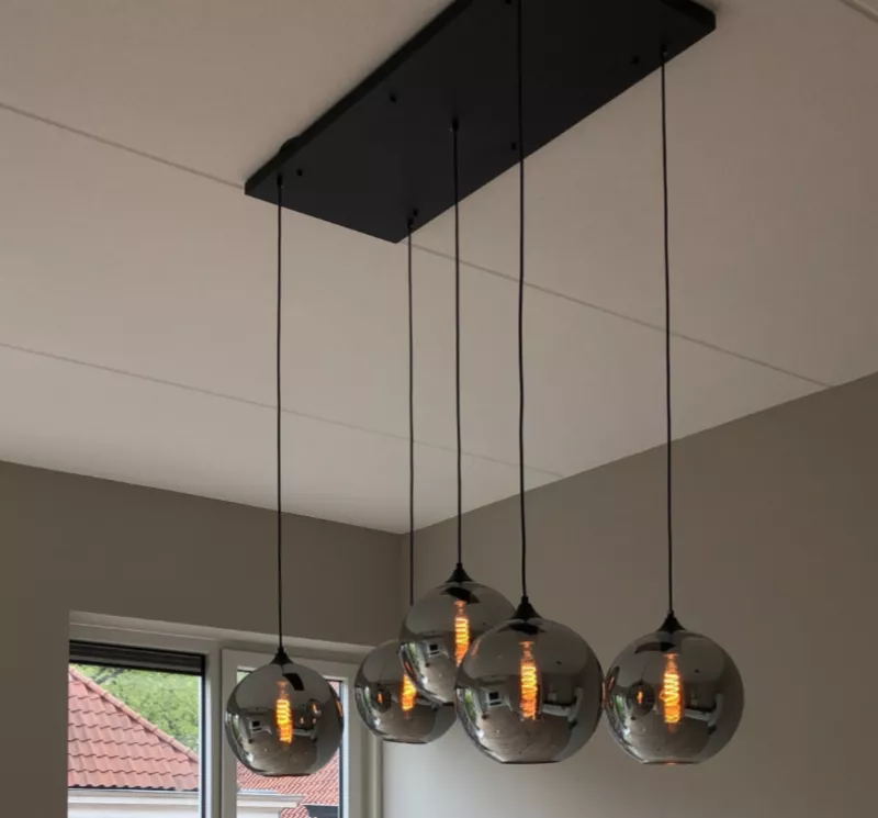Hanglamp Eclypse Smoke 5 Lichts Lang