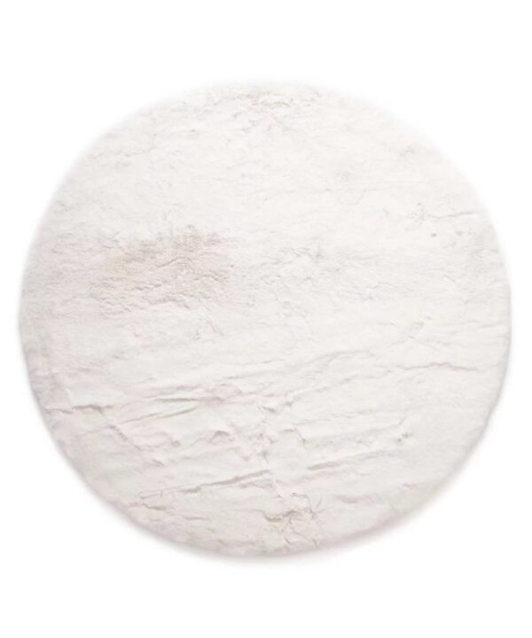 Fluffy Vloerkleed Rond Ø100 cm Deluxe Wit