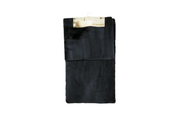 Fluffy - Zacht - Badmat Set - Zwart - 2-delix