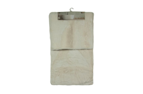 Fluffy - Zacht - Badmat Set - Crème - 2-Delig