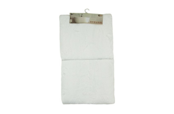 Fluffy - Zacht - Badmat Set - Wit- 2-Delig